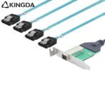 PCIE MINI SAS SFF-8644 36P female receptacle to 4X SATA 7P server Connection Cable - Image 3