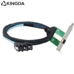 PCIE MINI SAS SFF-8644 36P female receptacle to 4X SATA 7P server Connection Cable - Image 5