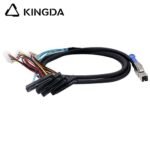PCIE MINI SAS SFF-8644 36P to 4X SFF 8482 with 4p power Server Connection Cable - Image 2