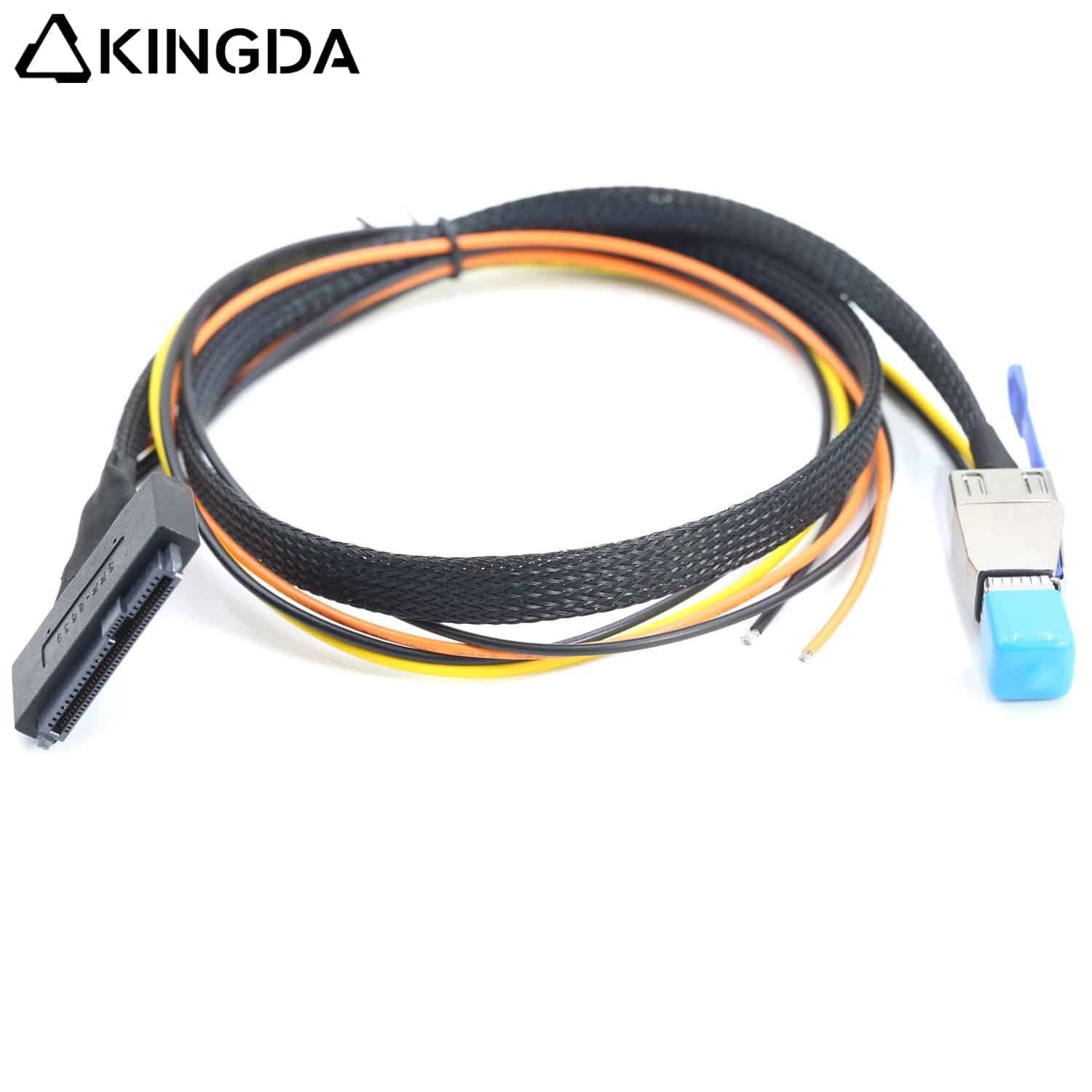 SFF-8644-male-to-SFF-8639-U.2-with-power-open.jpg PCIE MINI SAS SFF-8644 36P to U.2 SFF 8639 with open power Server Connection Cable - Image 1
