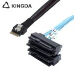 Slim SAS SFF 8654 4I (38P) to 4 SFF 8482 2-IN-1 High speed data Connection Cable - Image 6