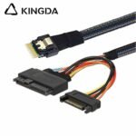 Slim SAS SFF 8654 4I (38P) to U.2 SFF 8639 WITH SATA 15P High speed data Connection Cable - Image 4