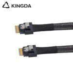 Slim SAS SFF 8654 4I (38P) to SFF 8654 4i male to male High speed data Connection Cable - Image 2