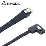 Slim SAS SFF 8654 4I (38P) to right turn right bend SFF 8643 High speed data Connection Cable - Image 6