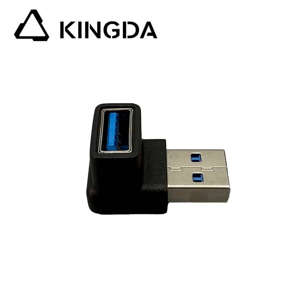 USB3.0-abapter.jpg 10G rgiht angle USB3.1 abapter right angle Usb3.0 A Male To female apapter right angle USB3.0 extender - Image 1