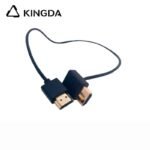 Ultra flexible and slim HDMI 2.1 8K Ultra High Speed Right Angle 90-degree downwards HDMI Cable 48Gbps Gold Plated Connector Ultra slim wire - Image 2