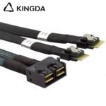 Dual Slim SAS SFF 8654 4I (38P) to dual port sff 8643 High speed data Connection Cable - Image 5