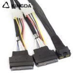 Mini SAS HD dual SFF-8643 to 2X SFF 8639 U.2 with power 4P High Speed Server Internal Connection cable - Image 5