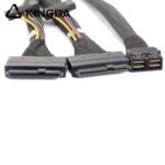 Mini SAS HD dual SFF-8643 to 2X SFF 8639 U.2 with Sata 15p High Speed Server Internal Connection cable - Image 5