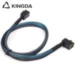 Mini SAS HD SFF-8643 to right angle 90 degree SFF 8643 High Speed Server Internal Connection Wire Harness - Image 3