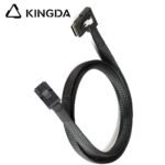 Mini SAS HD SFF-8643 to left turn left bend SFF 8087 High Speed Server Internal Connection cable - Image 2