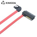 Left turn left bend SATA 7P to SFF 8482 SAS 29 with SATA 15P red SSD high-speed connection cables - Image 3