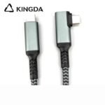 Right angle 90-degree right bend right turn left turn left bend USB3.1 USB 3.2 5A 100W Type C To C male 20Gb Gen 2 with E-mark Fast Charging High speed USB C Metal case shell Cable - Image 2
