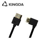 Ultra flexible and slim Standard 8K Silicone HDMI 2.1 Ultra High Speed Silicone right angle left turn left bend MINI HDMI Cable 48Gbps Type C Silicone HDMI cable Ultra slim wire - Image 4