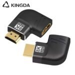 90 degree left bend left turn Meal case 8K HDMI   Aluminum alloy 8K HDMI  metal casing 8K  HDMI Male to Female Adapter  HDMI 2.1 Adapter HDMI2.0  adapter - Image 2