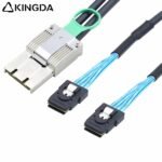 PCIE MINI SAS SFF-8088 8X I/O 68P to 2 port dual SFF 8087 Server Connection Cable - Image 2