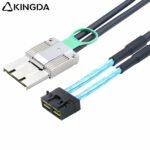 PCIE MINI SAS SFF-8088 8X I/O 68P to 2 port dual SFF 8643 Server Connection Cable - Image 2