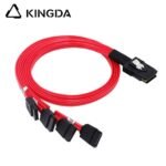 MINI SAS 8087 to 4X SATA Red Server Internal High-Speed Connection Wire Harness - Image 6