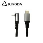 Right angle 90 degree USB3.1 USB 3.2 5A 100W Type C  Male To USB C male 20Gb Gen 2 with E-mark Fast Charging High speed USB C aluminum case - Image 5