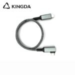 Right angle 90-degree right bend right turn left turn left bend USB3.1 USB 3.2 5A 100W Type C To C male 20Gb Gen 2 with E-mark Fast Charging High speed USB C Metal case shell Cable