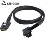 Mini SAS HD right angle 90 degree SFF-8643 to SFF 8087 High Speed Server Internal Connection cable