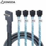 Right angle 90 degree PCIE Oculink SFF 8611 4I To 4X right angle 90 degree SATA 7P High-Speed Connection cables - Image 4