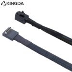 Right angle 90 degree PCIE Oculink SFF 8611 4I To SFF 8643 High-Speed Connection cables - Image 4