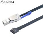 Right angle 90 degree PCIE Oculink SFF 8611 4I To SFF 8644 High-Speed Connection cables - Image 4