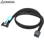 Right angle 90 degree PCIE Oculink SFF 8611 4I To MCIO 8654 4I High-Speed Connection cables