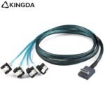 Right angle 90 degree PCIE Oculink SFF 8611 4I To 4X right angle 90 degree SATA 7P High-Speed Connection cables