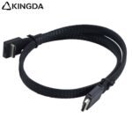 Right angle 90 degree PCIE Oculink SFF 8611 4I To Oculink SFF 8611 4I High-Speed Connection cables