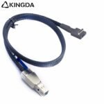 Right angle 90 degree PCIE Oculink SFF 8611 4I To SFF 8644 High-Speed Connection cables