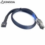 Right angle 90 degree PCIE Oculink SFF 8611 4I To SFF 8644 High-Speed Connection cables - Image 5