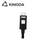 Right angle 90-degree right bend right turn USB3.1 with clip USB 3.2  with lock 5A 100W Type C To C  cable USB C with buckle 20Gb Gen 2 with E-mark Fast Charging cable High speed USB C with snap lock ABS shell Cable - Image 4