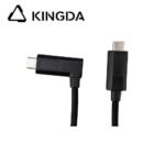 Right angle 90-degree right bend right turn USB3.1 with clip USB 3.2  with lock 5A 100W Type C To C  cable USB C with buckle 20Gb Gen 2 with E-mark Fast Charging cable High speed USB C with snap lock ABS shell Cable - Image 5