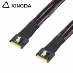 Fully enclosed anti-slip insertion anti-tilt insertion Slim SAS SFF 8654 8I (74P) To SFF 8654 8i male to male High speed data Connection Cable - Image 6