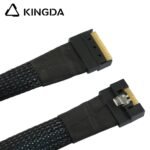 Fully enclosed anti-slip insertion anti-tilt insertion Slim SAS SFF 8654 8I (74P) To SFF 8654 8i male to male High speed data Connection Cable - Image 6