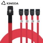 MINI SAS 8087 to 4X SATA Red Server Internal High-Speed Connection Wire Harness