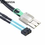 PCIE MINI SAS SFF-8088 8X I/O 68P to 2 port dual SFF 8643 Server Connection Cable - Image 6