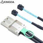 PCIE MINI SAS SFF-8088 8X I/O 68P to 2 port dual SFF 8643 Server Connection Cable