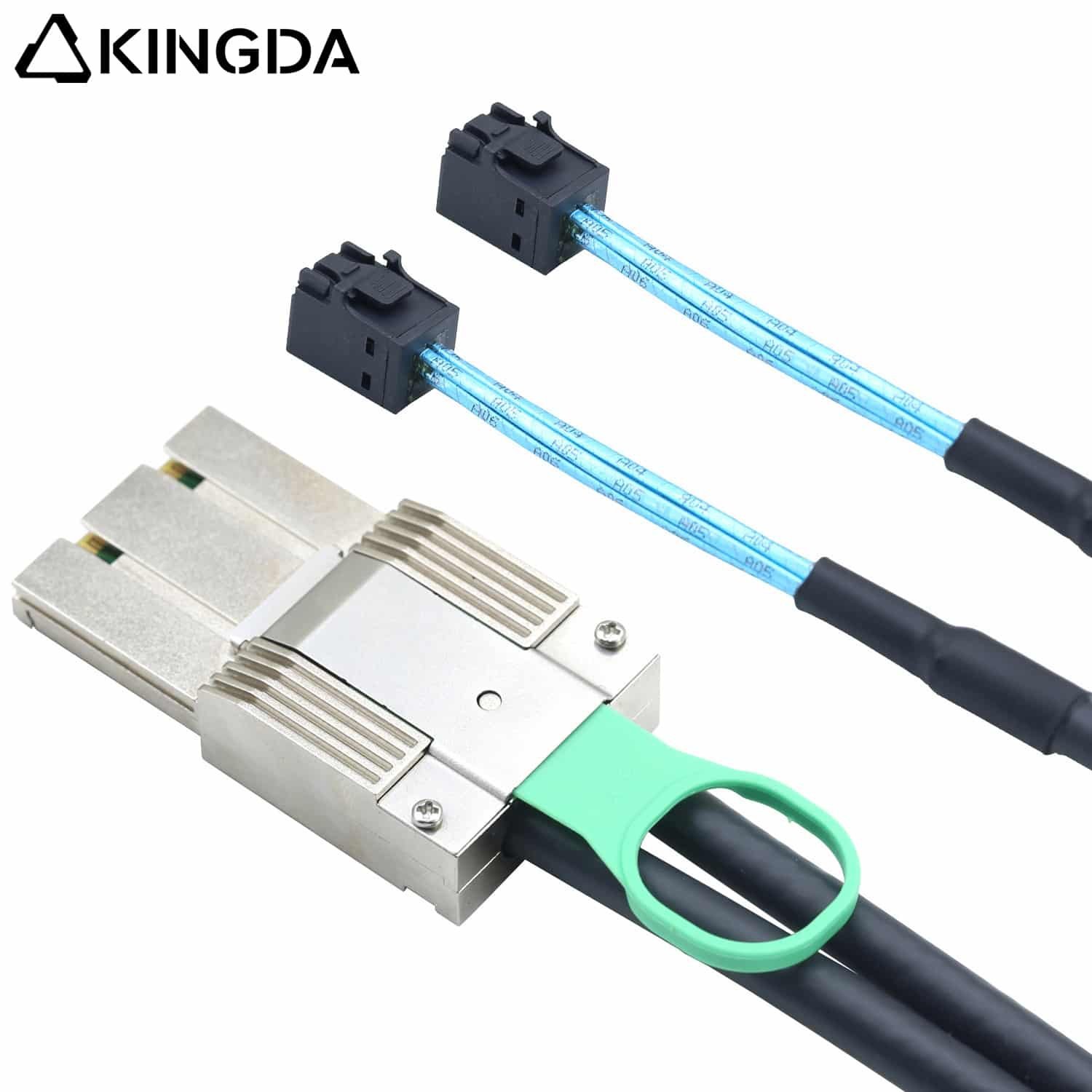 sff-8088-8i-to-sff-8643-cable.jpg PCIE MINI SAS SFF-8088 8X I/O 68P to 2 port dual SFF 8643 Server Connection Cable - Image 1