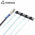 PCIE MINI SAS SFF-8644 36P to 4X right turn right bend SATA 7P female with spring Server Connection Cable - Image 3