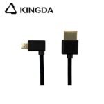 Ultra flexible and slim Standard 8K Silicone HDMI 2.1 Ultra High Speed Silicone right angle right turn right bend micro HDMI Cable 48Gbps Type D Silicone HDMI cable Ultra slim wire - Image 3