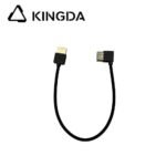 Ultra flexible and slim Standard 8K Silicone right angle 90 degree HDMI 2.1 Ultra High Speed Silicone left bend HDMI Cable 48Gbps Silicone left turn HDMI cable