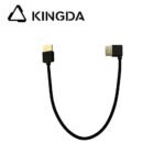 Ultra flexible and slim Standard 8K Silicone right angle 90 degree HDMI 2.1 Ultra High Speed Silicone right bend HDMI Cable 48Gbps Silicone right turn HDMI cable