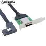 PCIE MINI SAS SFF-8088 26P Female receptacle to right turn right bend SFF 8087 Server Connection Cable - Image 5