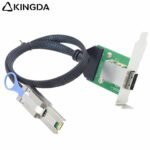 PCIE MINI SAS SFF-8088 26P Female receptacle to SFF 8088 male plug extension Server Connection Cable