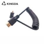 Ultra flexible and Standard 4K SUPPER SPRING  Right Angle MICRO HDMI to HDMI  Cable  Ultra Supper spring wire Type D HDMI cable - Image 4